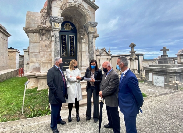 Finaliza la rehabilitación del exterior del panteón de la Familia Pardo en el Cementerio de Ciriego